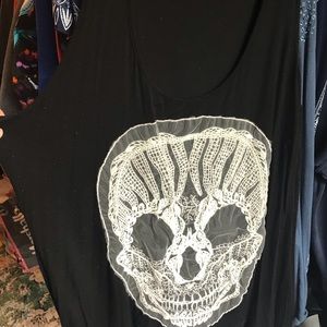 Deb Flowy Skull Tank Top